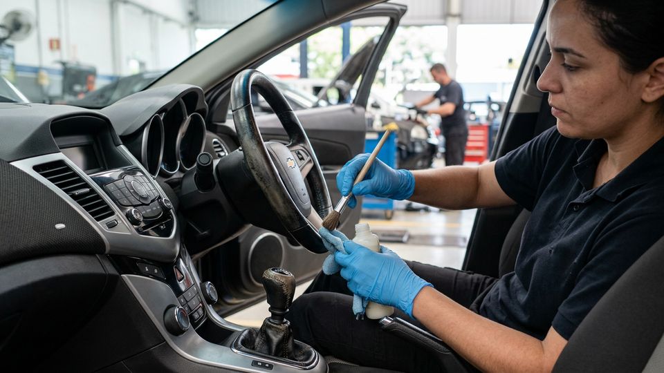 Recuperação de Volante e Manopla de Câmbio
